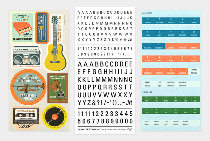 TRAVELER'S Notebook Customized Sticker Set for Diary 2019