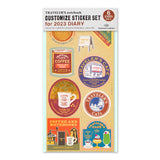 TRAVELER'S 2023 Notebook Customized Dairy Sticker Set