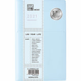 KOKUYO 2021 Jibun Techo Diary Mini Pale Matt-L.Blue