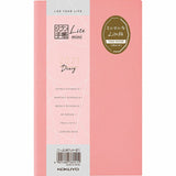 KOKUYO 2021 Jibun Techo Diary Lite Mini-L.Pink