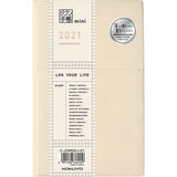 KOKUYO 2021 Jibun Techo Diary Mini Pale Matt-Cream