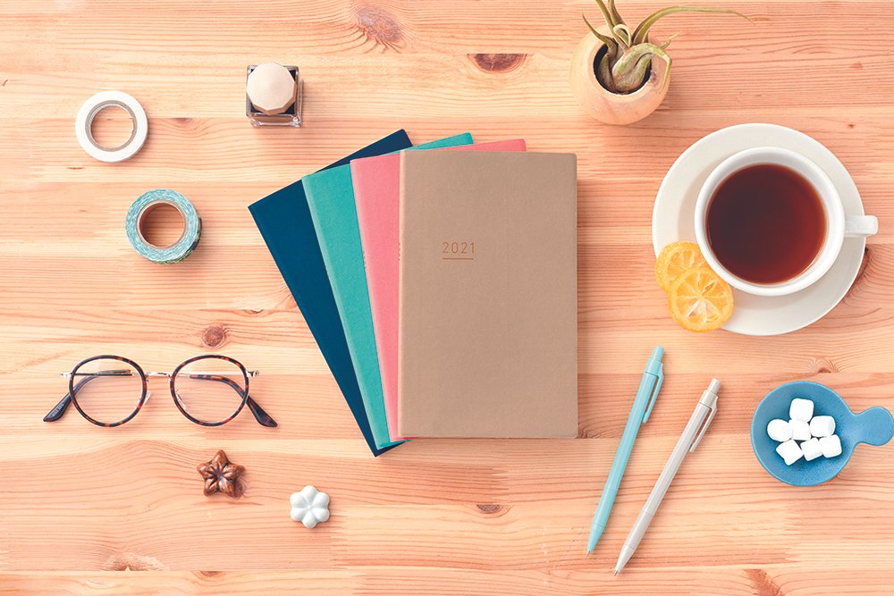 KOKUYO 2021 Jibun Techo Diary Lite Mini-L.Blue