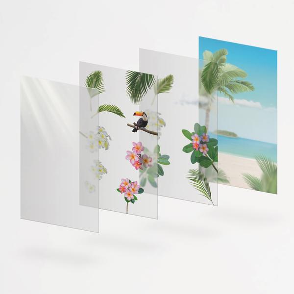 Appree Nature Scene Sticker Tropical Day
