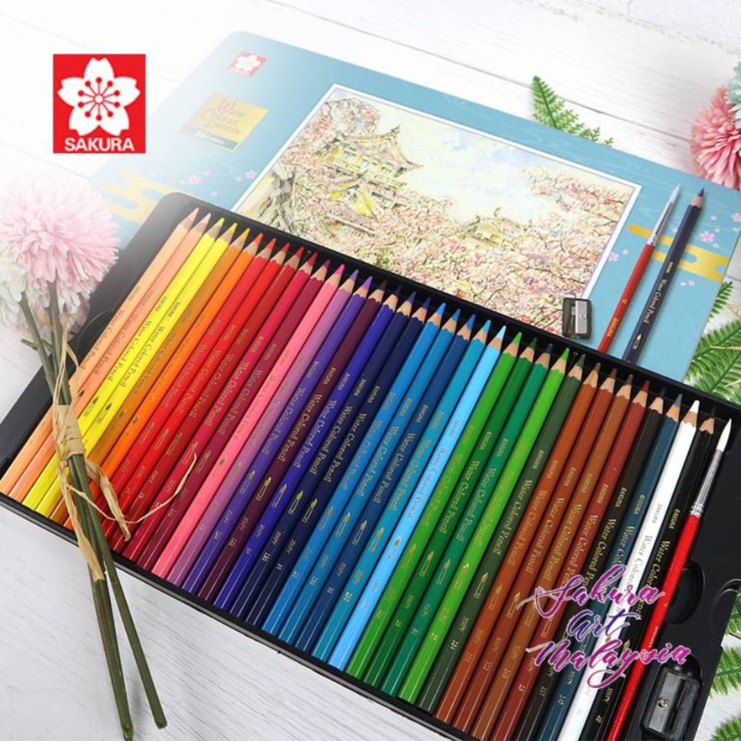 SAKURA Water Colored Pencils 36Colors Set