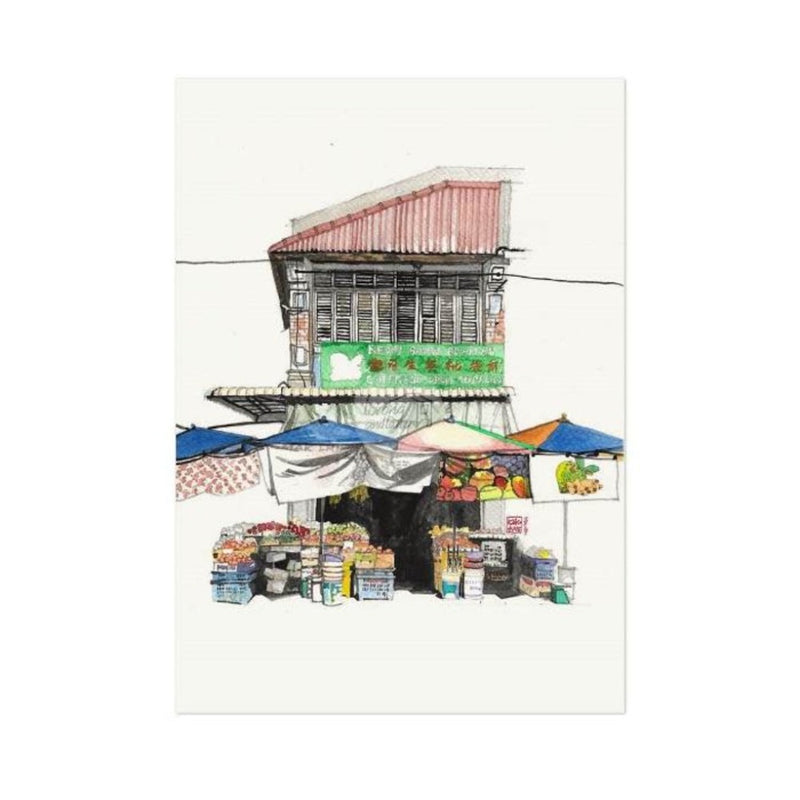 LORONGANDLANE A4 Print Shop Selling Fruits