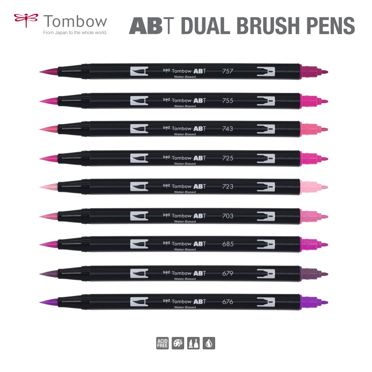 TOMBOW ABT Dual Brush Pen (96 Colors) LIST 6/11