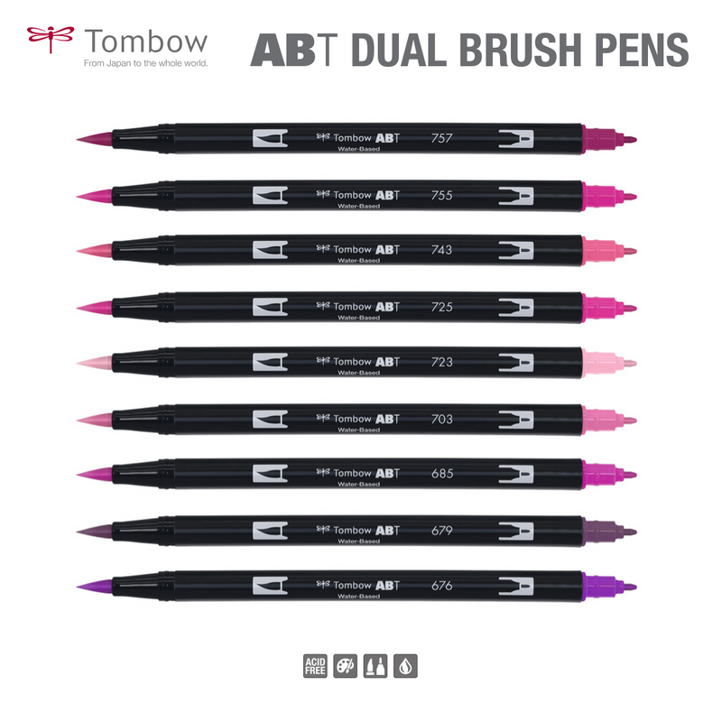TOMBOW ABT Dual Brush Pen (96 Colors) LIST 6/11