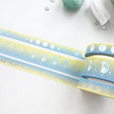 PapergeekCo Washi Tape Lunar Magic-Yellow Blue Ombre