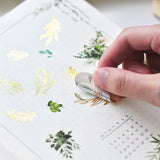 MU Craft Foil Print-On Sticker Leaves 002