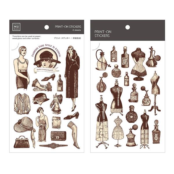 MU Craft Print-On Sticker Vintage Fashion 048