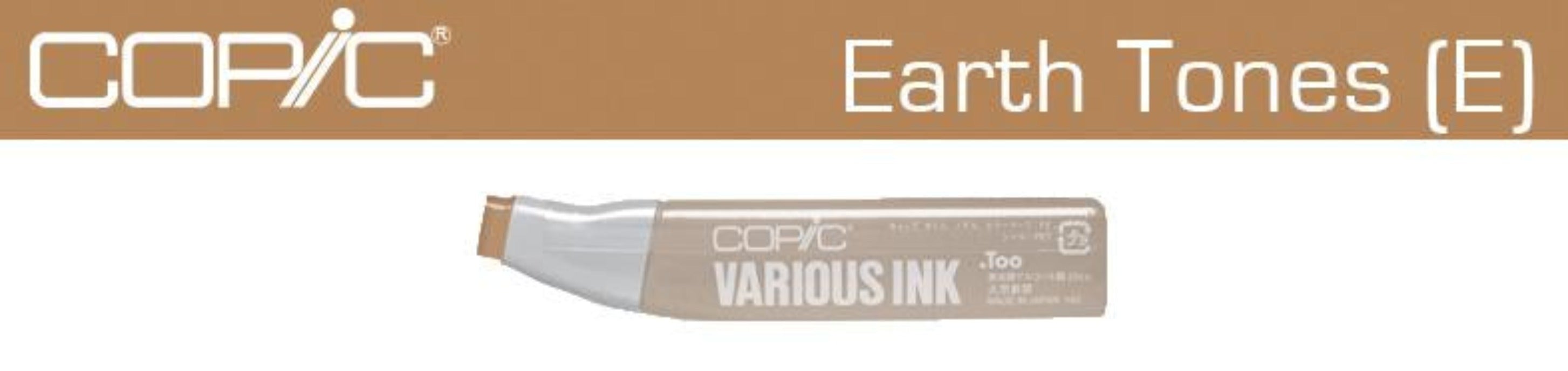 COPIC Various Ink Refill EARTH TONES (E35-E71)