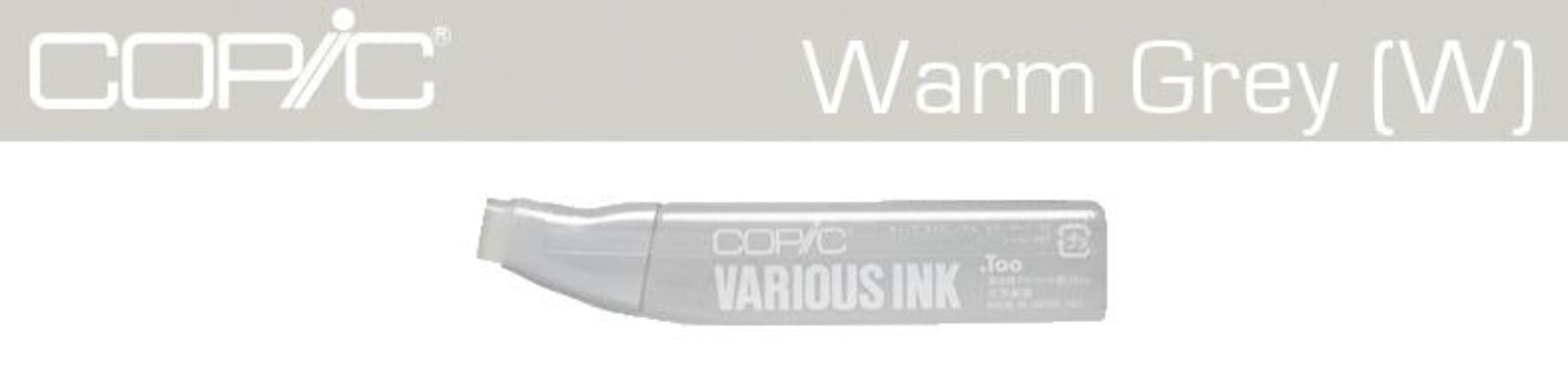 COPIC Various Ink Refill WARM GREY (W0-W7)