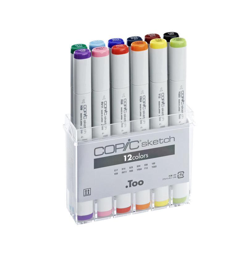 COPIC Sketch Marker 12Cols Set Basic