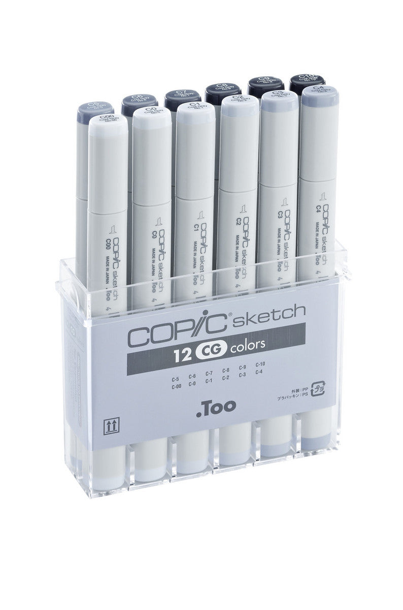 COPIC Sketch Marker 12Cols Set CG