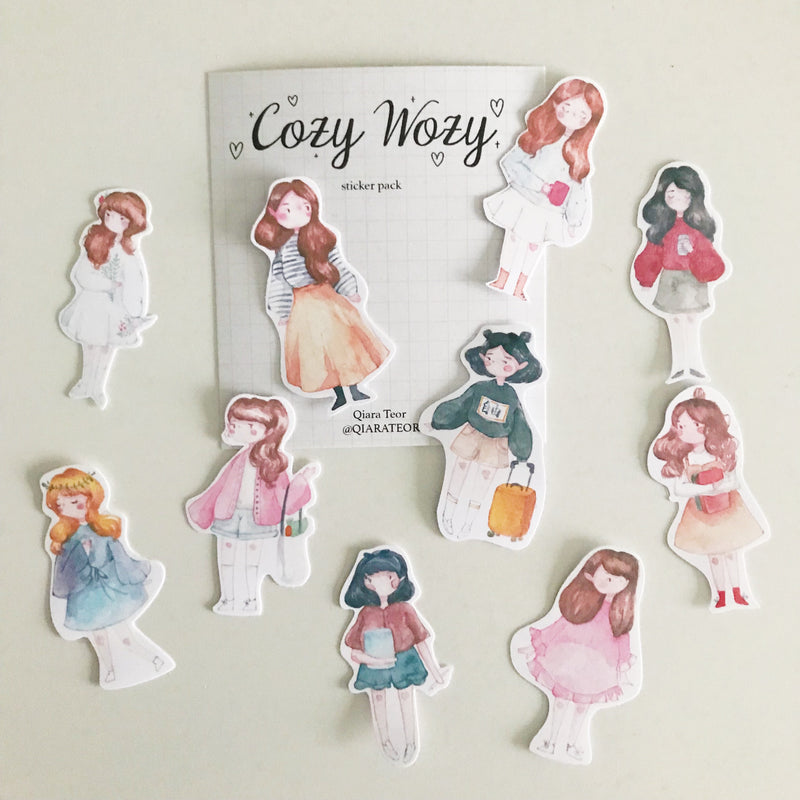 QIARA TEOR Sticker Pack Cozy Wozy