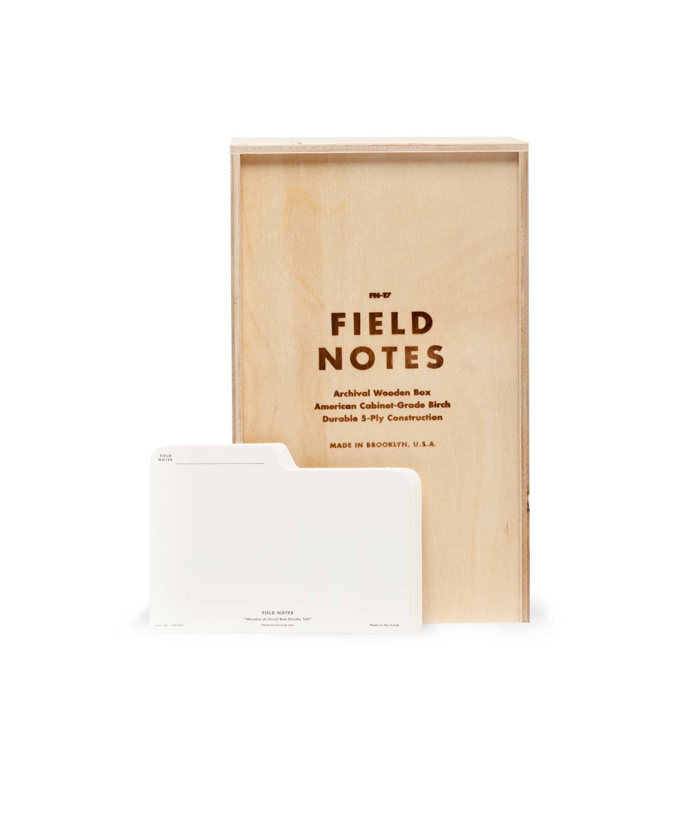 FIELD NOTES Archival Wooden Box