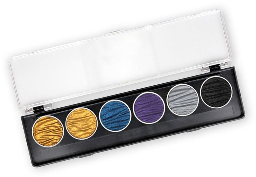 COLIRO FINETEC Pearl Color Set 6 Colors 30mm Plastic Case