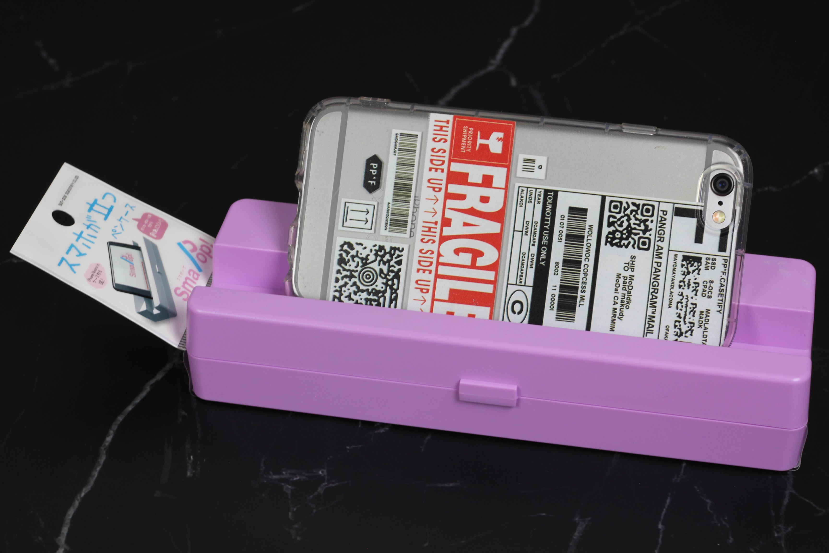 SUN-STAR Smapop Pen Case+Phone Holder Violet