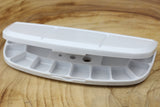 Plastic Oval Palette Box 12 pans White
