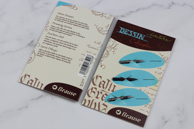 BRAUSE 3 Nibs Drawing 16502B