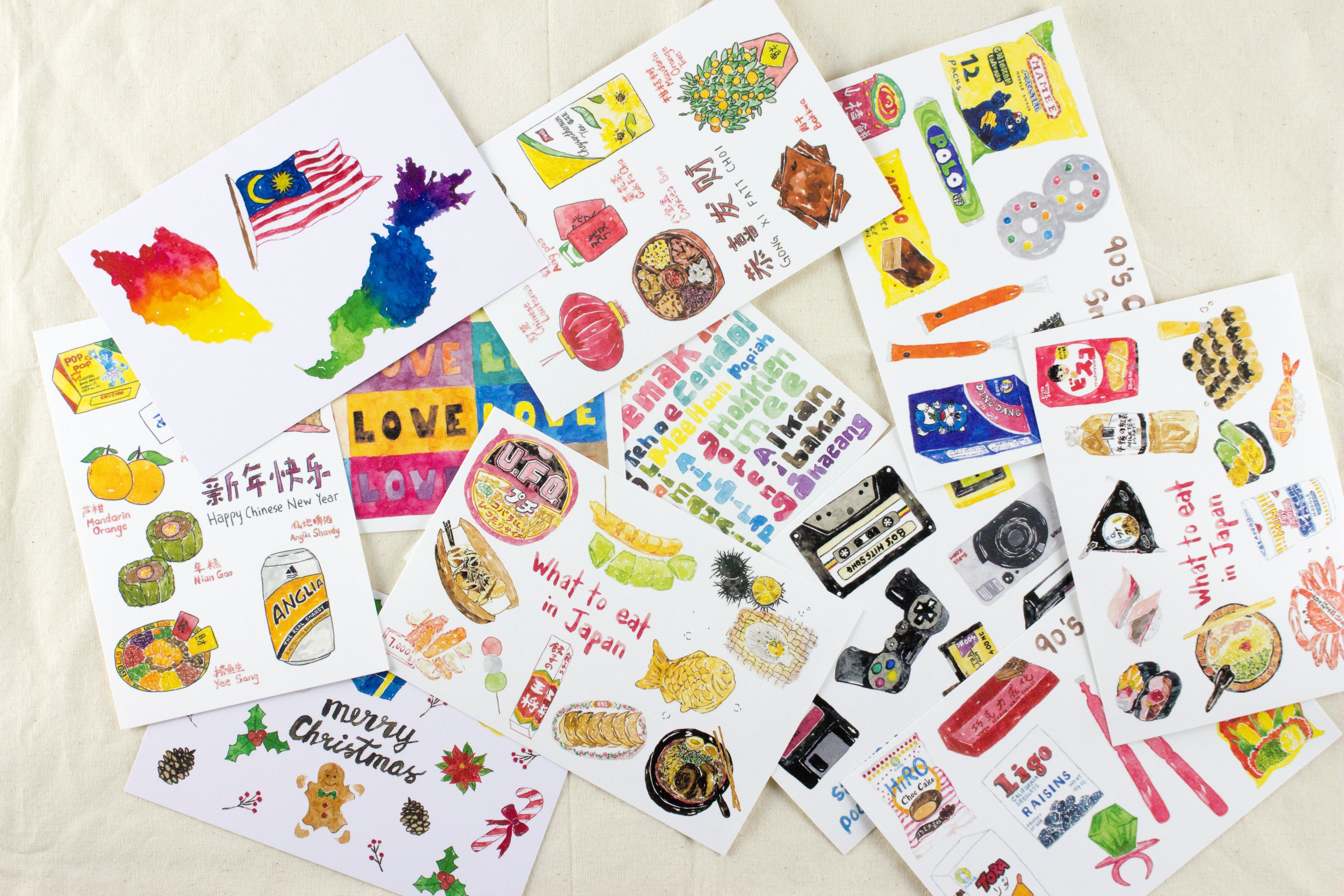 FISH KOOU'S Illustration Postcard
