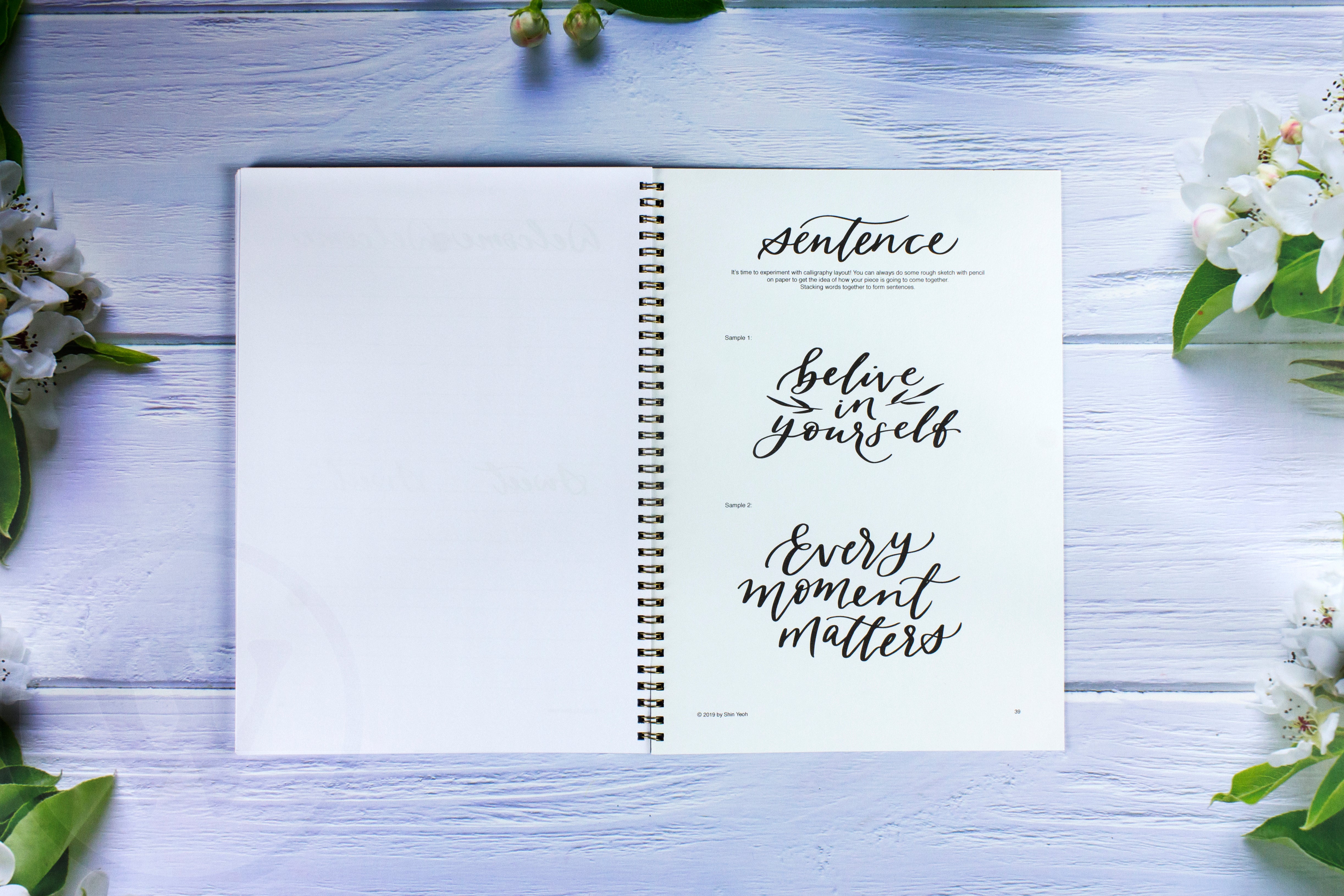 Brush Lettering Practice Sheets