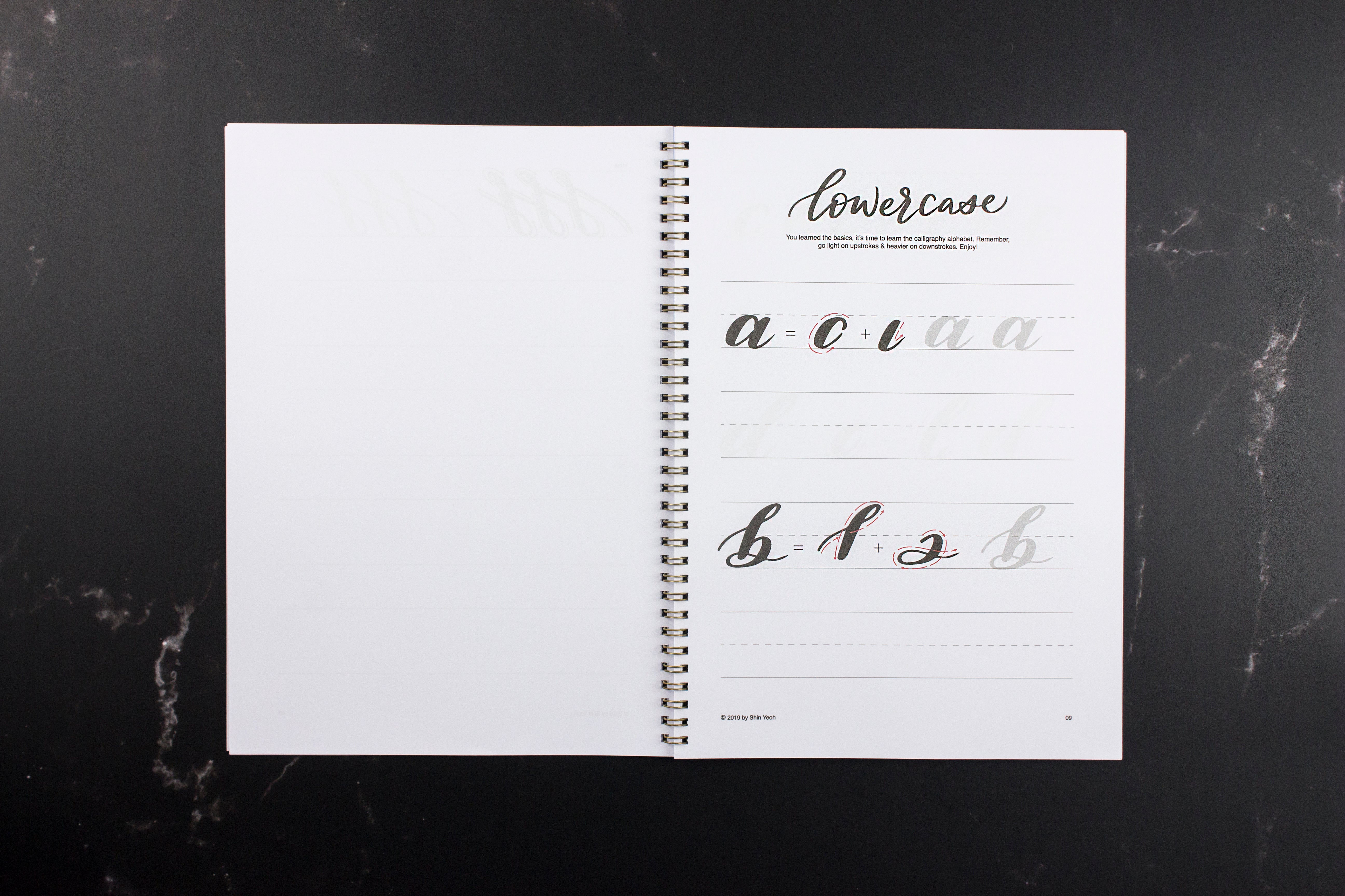 Watercolor Lettering Practice Sheets-New Edition