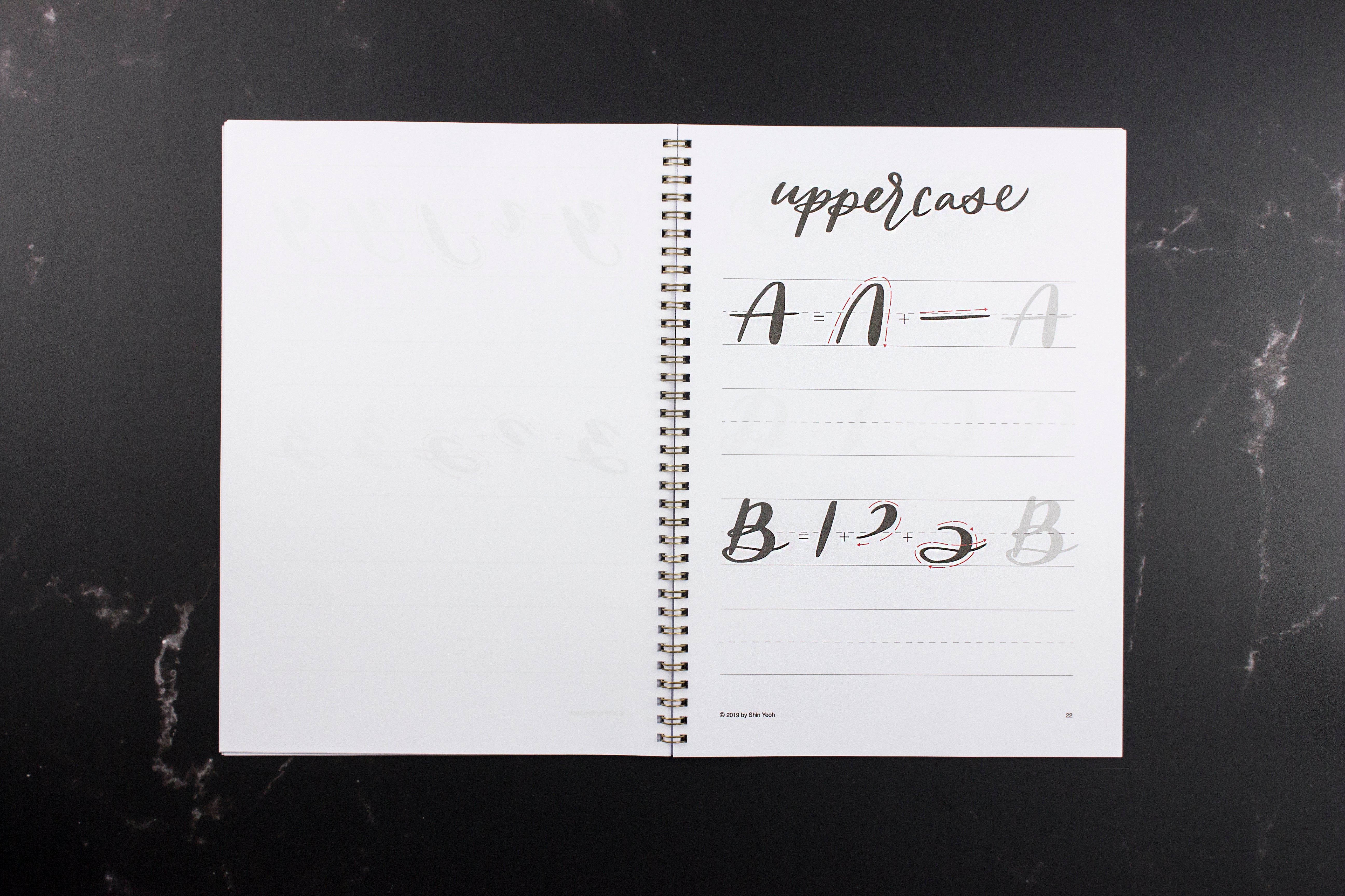 Watercolor Lettering Practice Sheets-New Edition