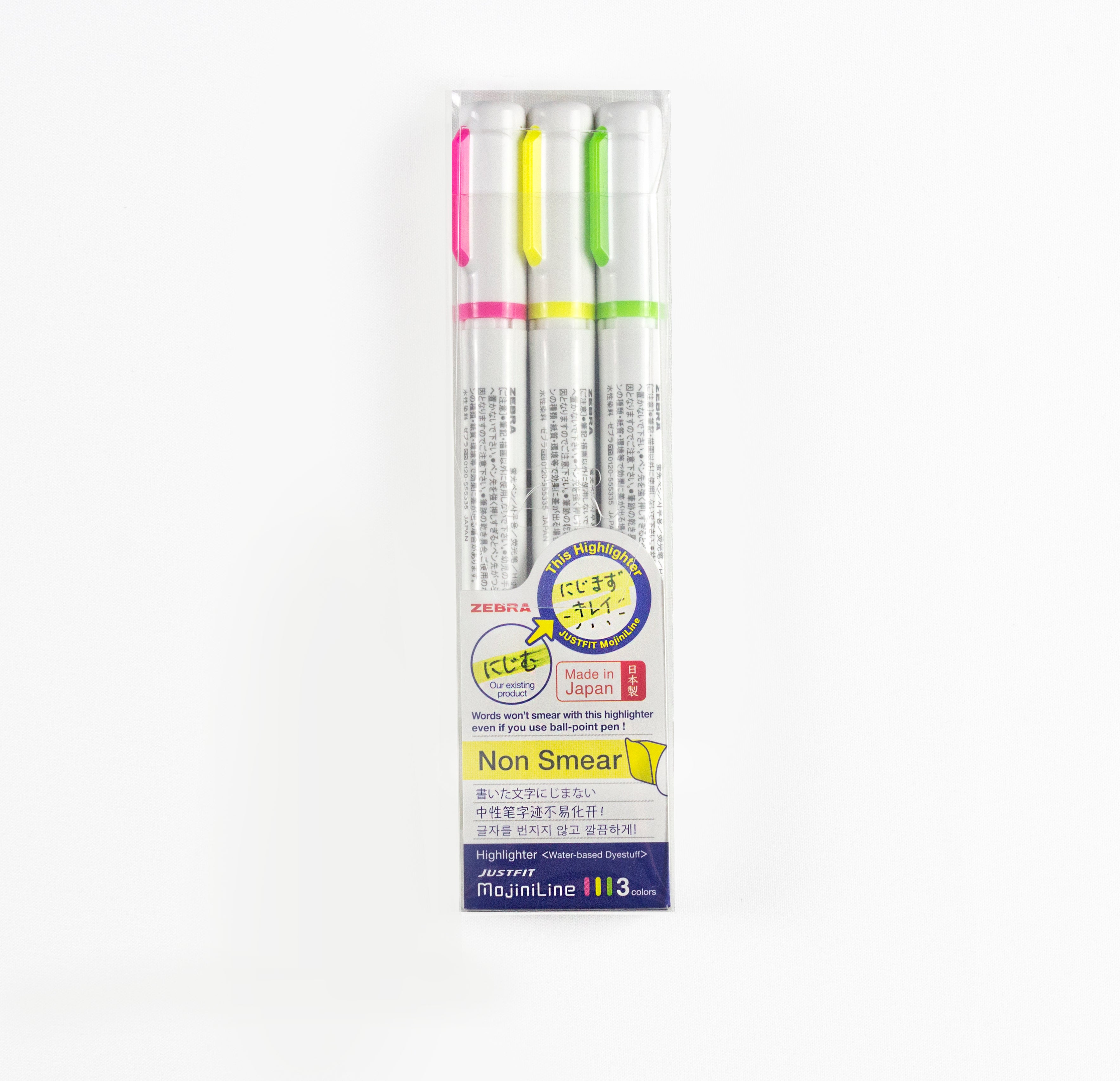 ZEBRA MojiniLine Highlighter 3Colors Set