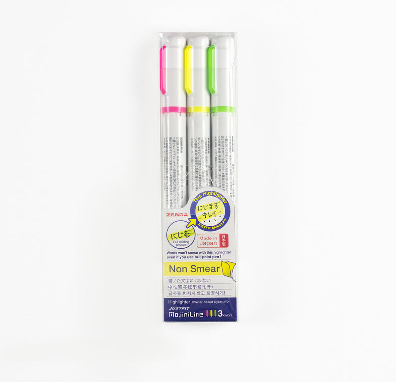 ZEBRA MojiniLine Highlighter 3Colors Set