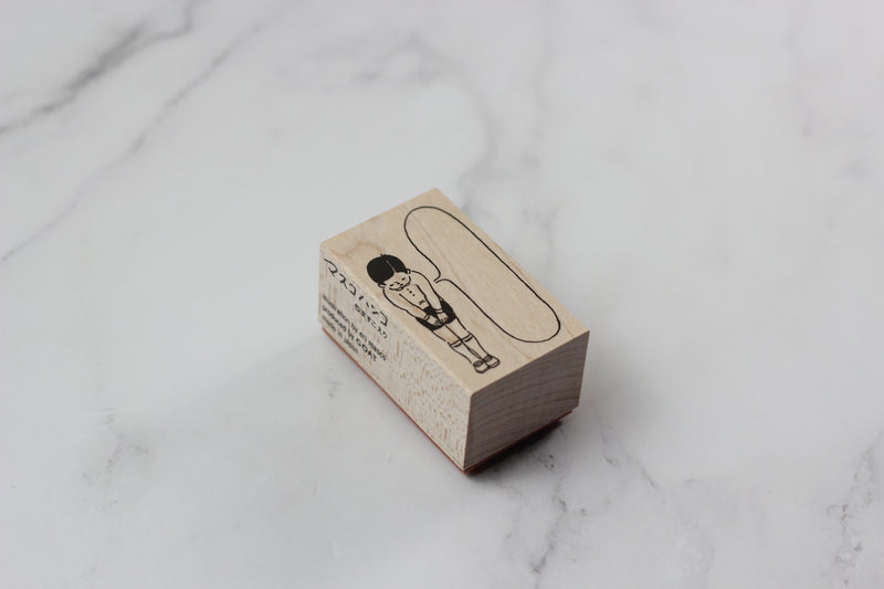 GOAT Bow to Talk Wooden Stamp