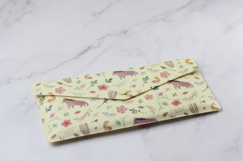 Willow Pattern Soft Passport Wallet Yellow