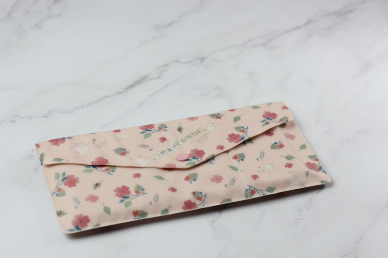 Willow Pattern Soft Passport Wallet Pink