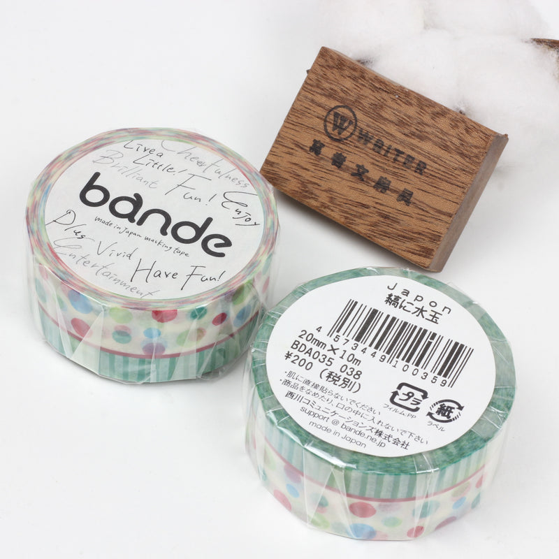BDA035 Japon縞に水玉 Washi Tape