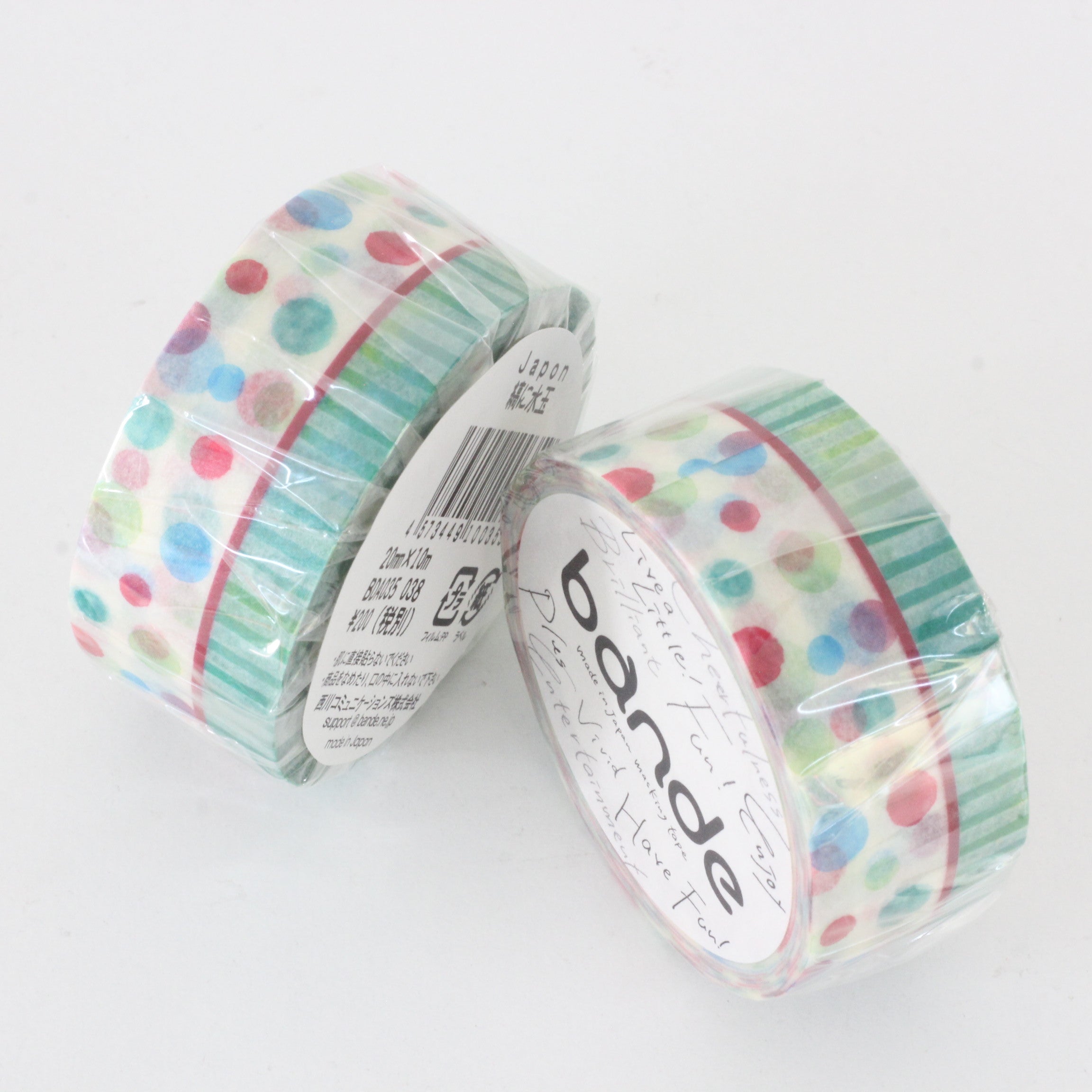 BDA035 Japon縞に水玉 Washi Tape