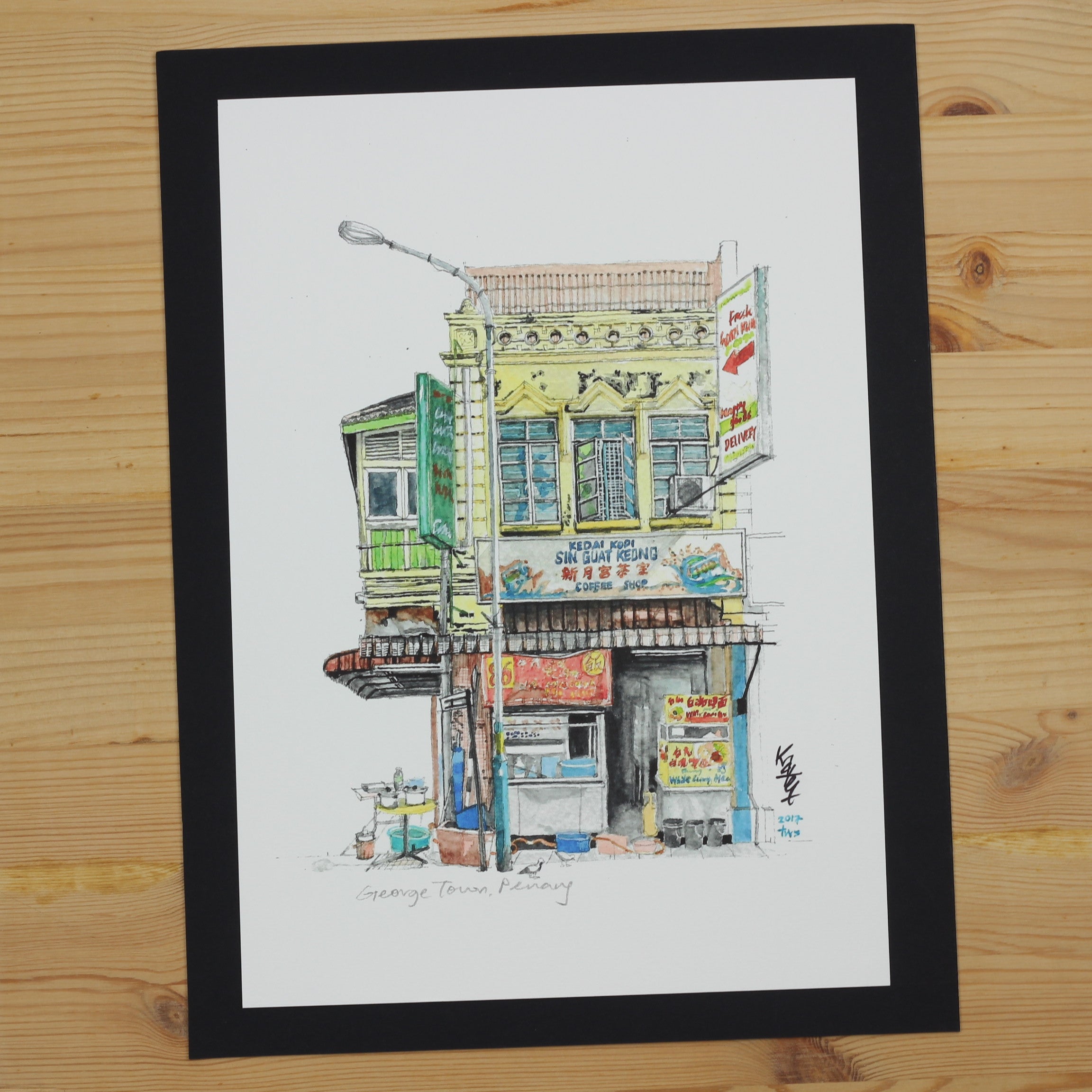 LORONGANDLANE A4 Print Shop Selling Hawker Food II