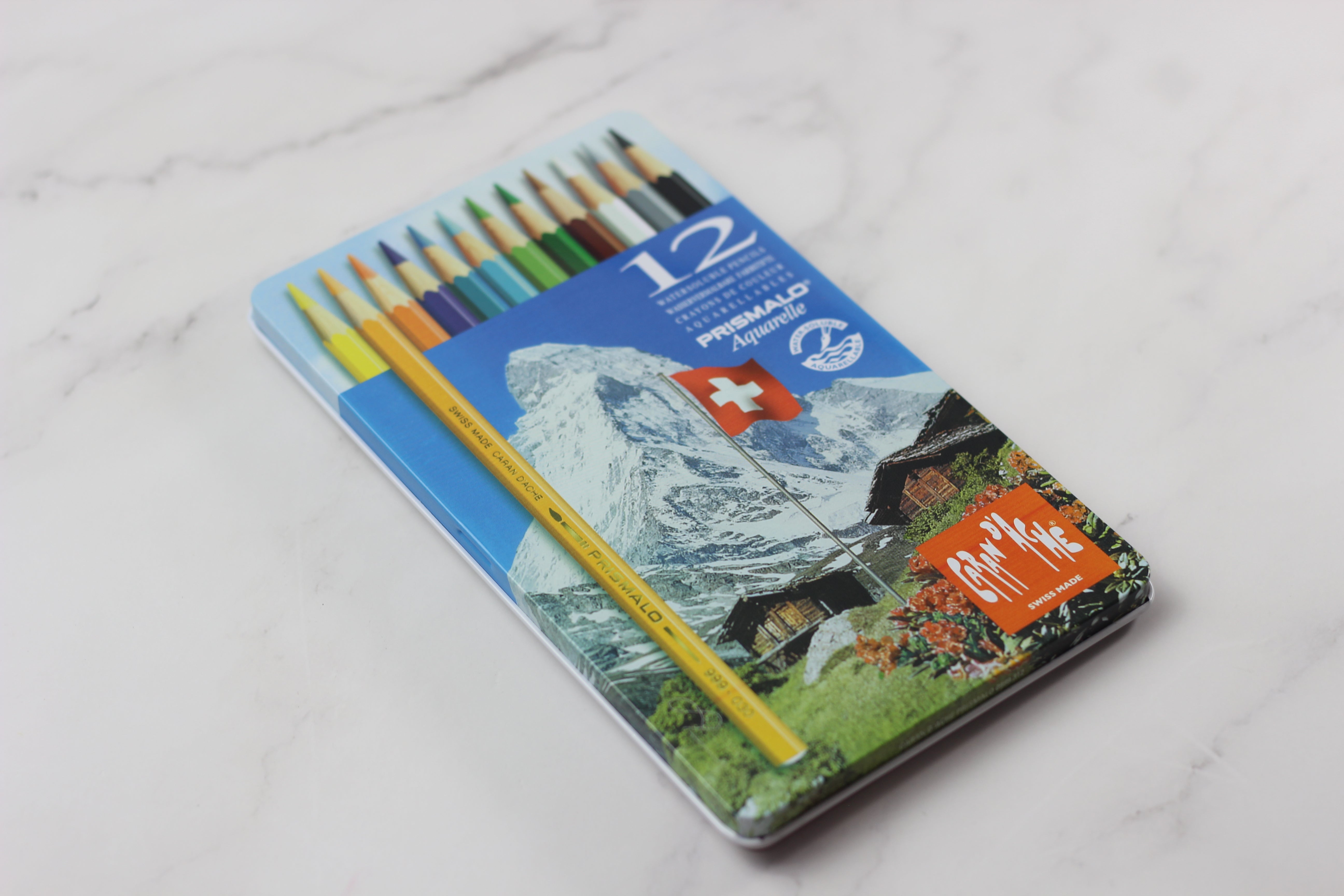 CARAN D'ACHE Color Pencils Prismalo 12 Color Pencils