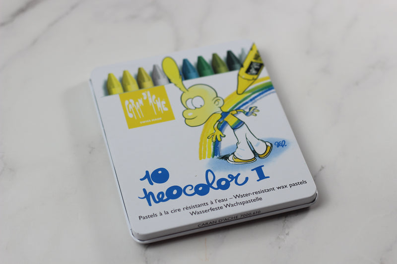 CARAN D'ACHE Neocolor I Titeuf Wax Pastels Metal Box 10 Pastels