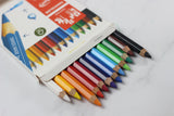CARAN D'ACHE Fancolor Maxi 12 Color Pencils Cardboard Box