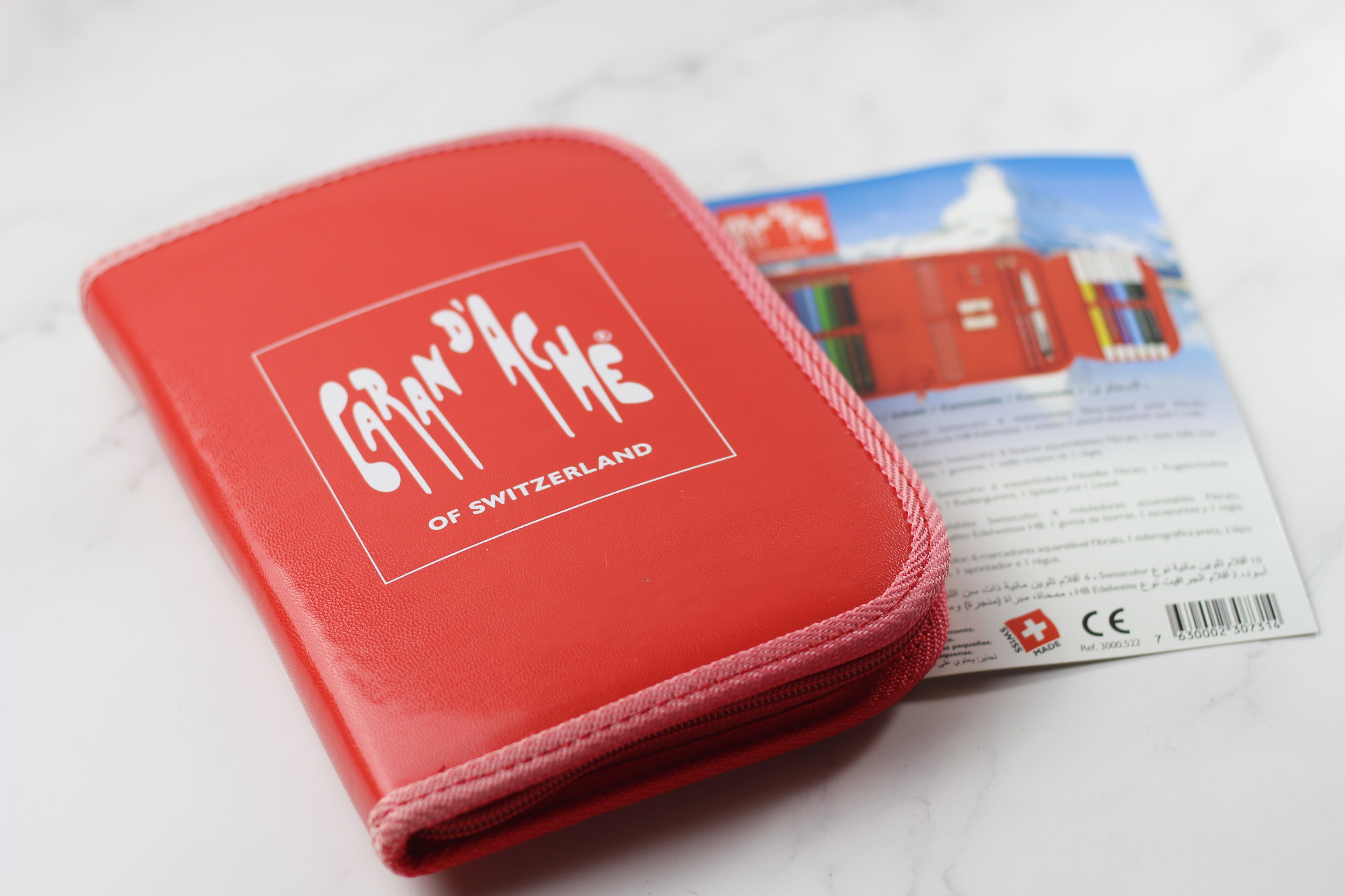 CARAN D'ACHE Swisscolour 10 Fibralo 5 with Pencil Case Materials