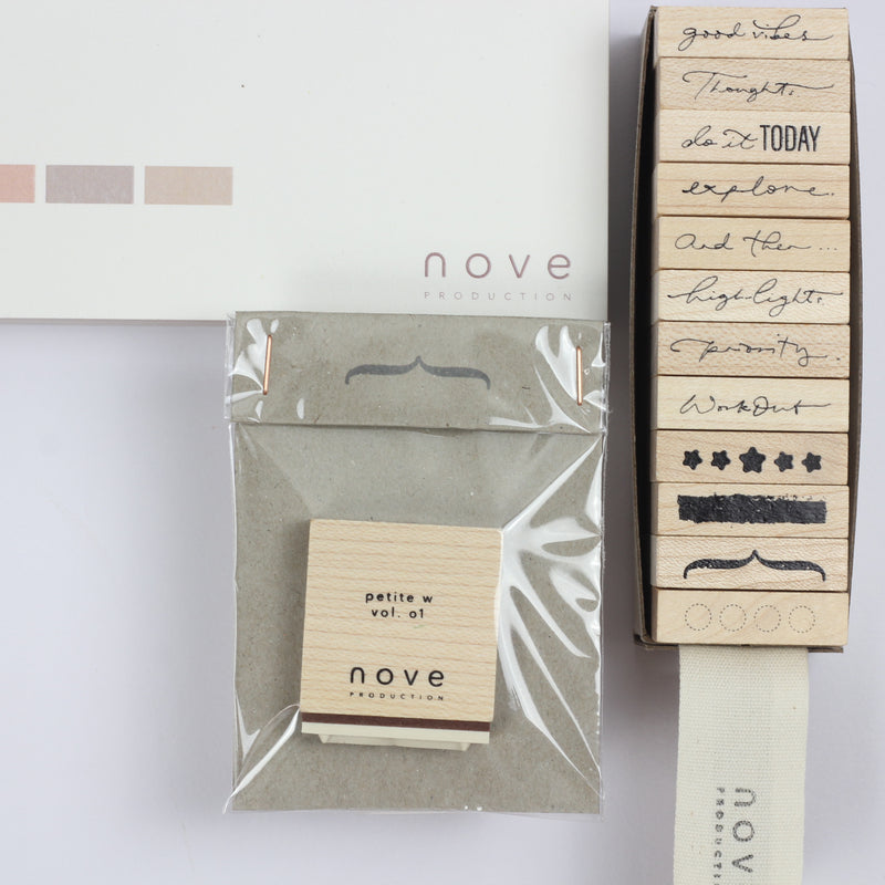 NOVE Petite. W Rubber Stamp Bracket Pattern