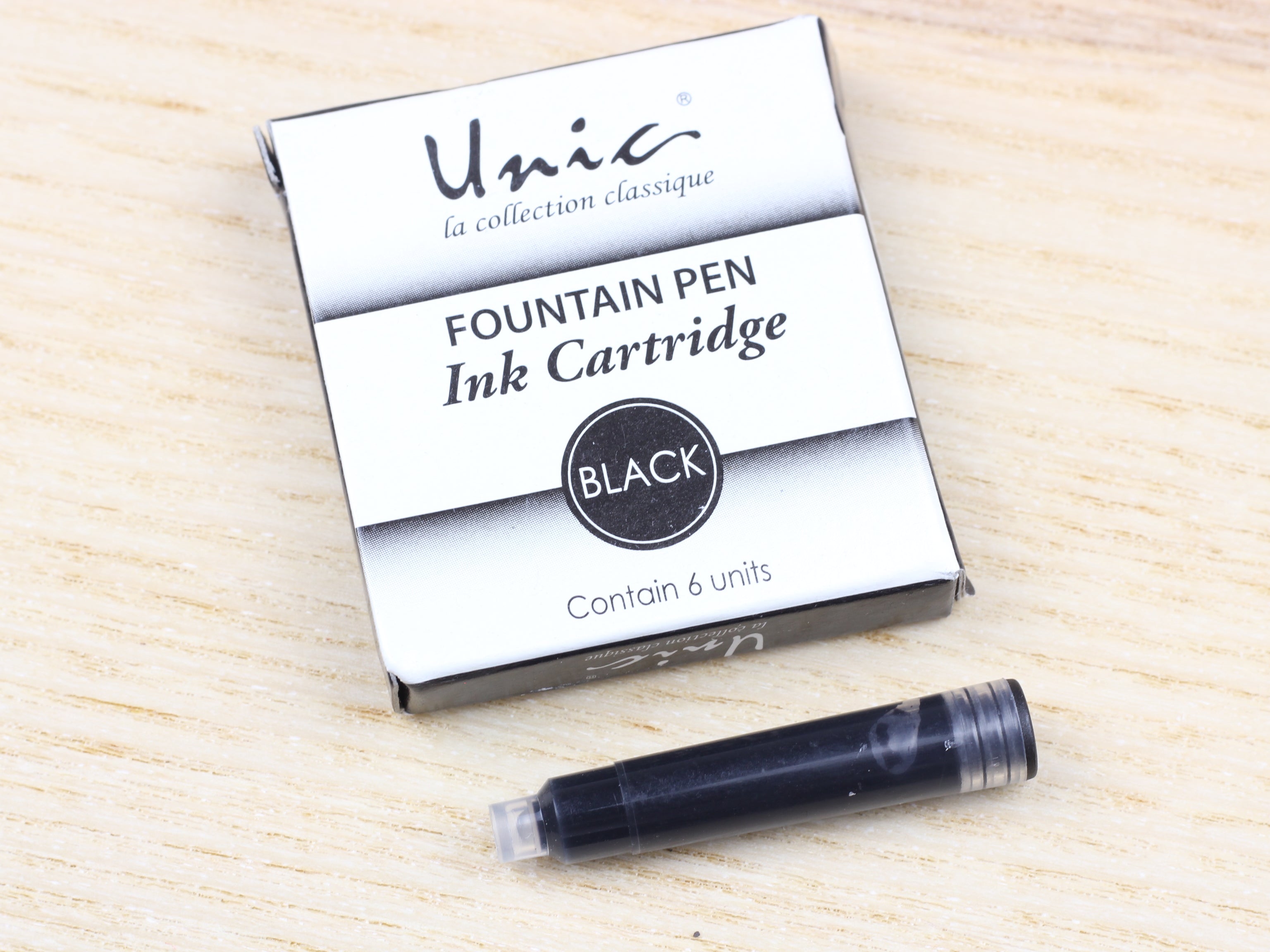 PILOT UNIC Fountain Pen 6 Ink Cartridges Set