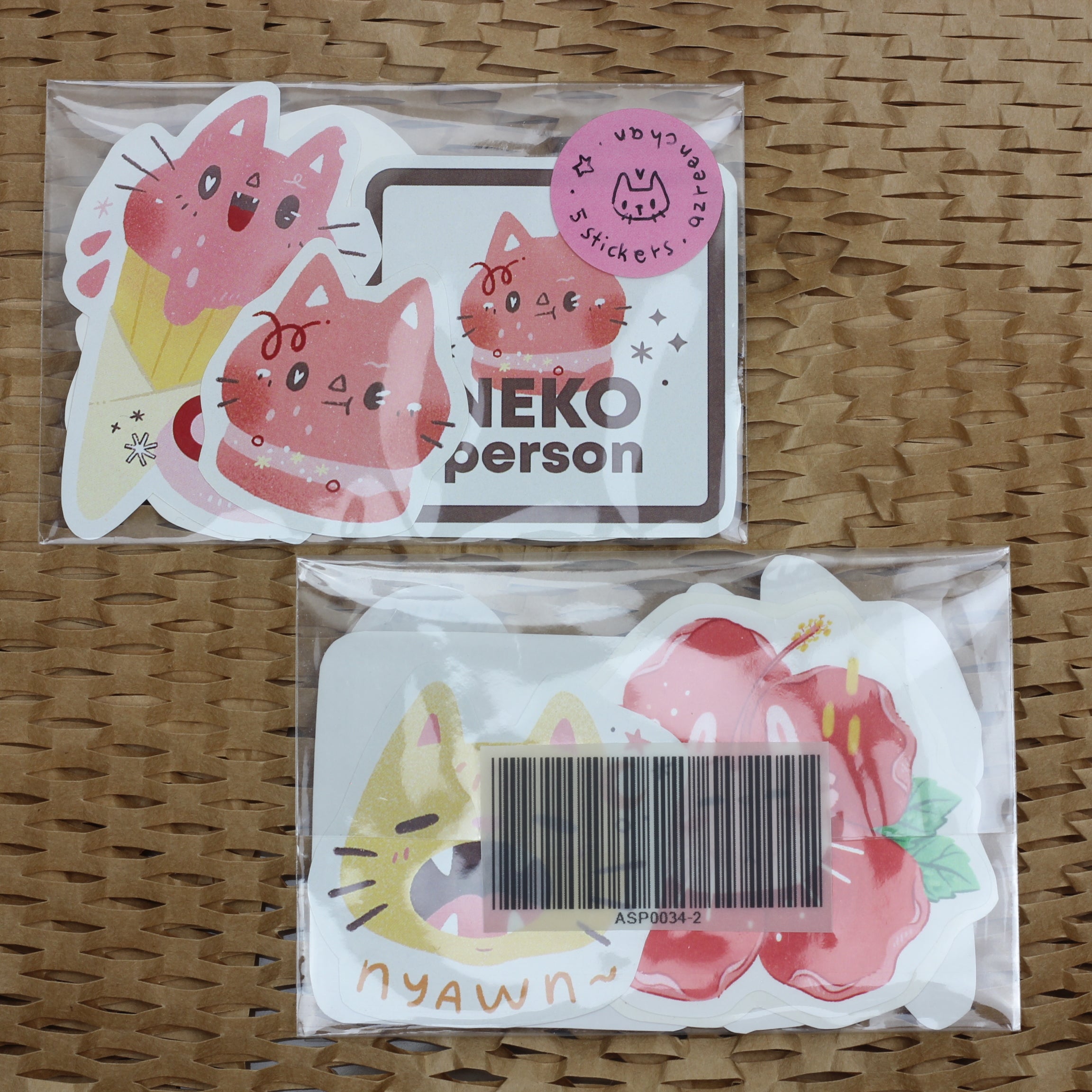 AZREENCHAN Art Print Sticker Some Cats