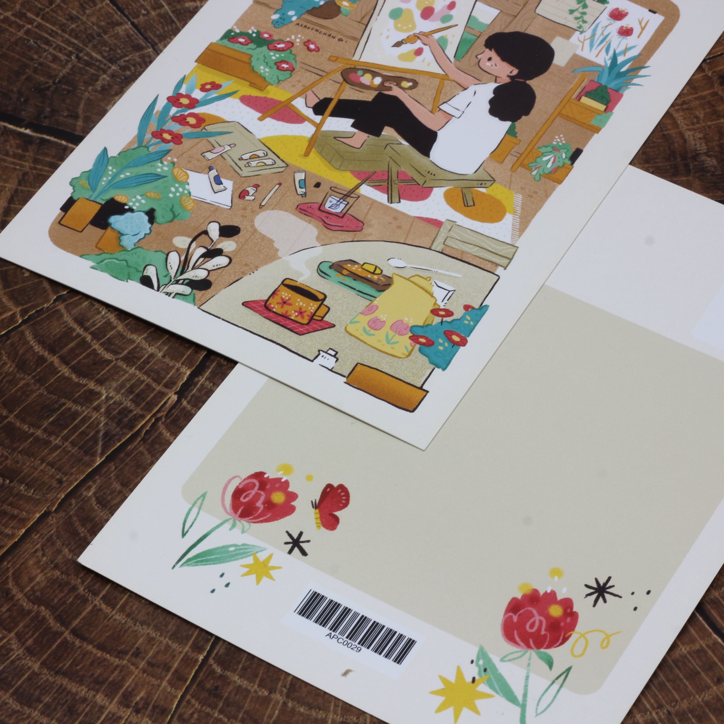 AZREENCHAN Postcard Always Working