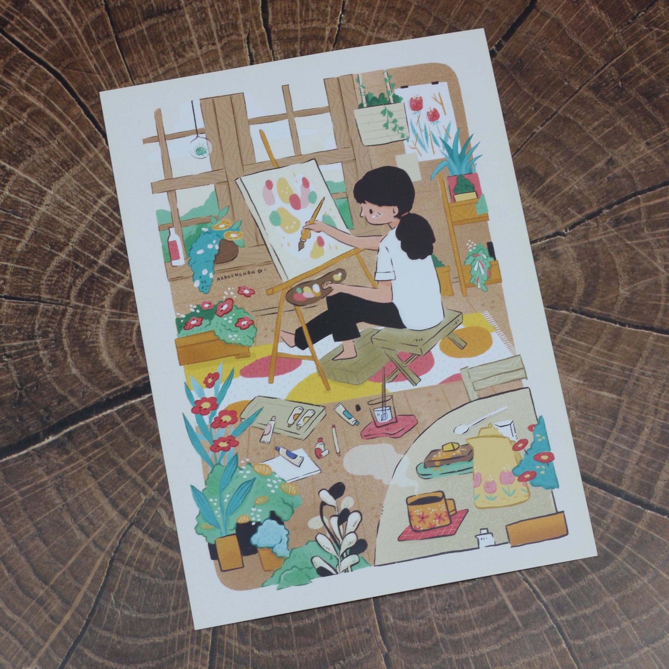 AZREENCHAN Postcard Always Working