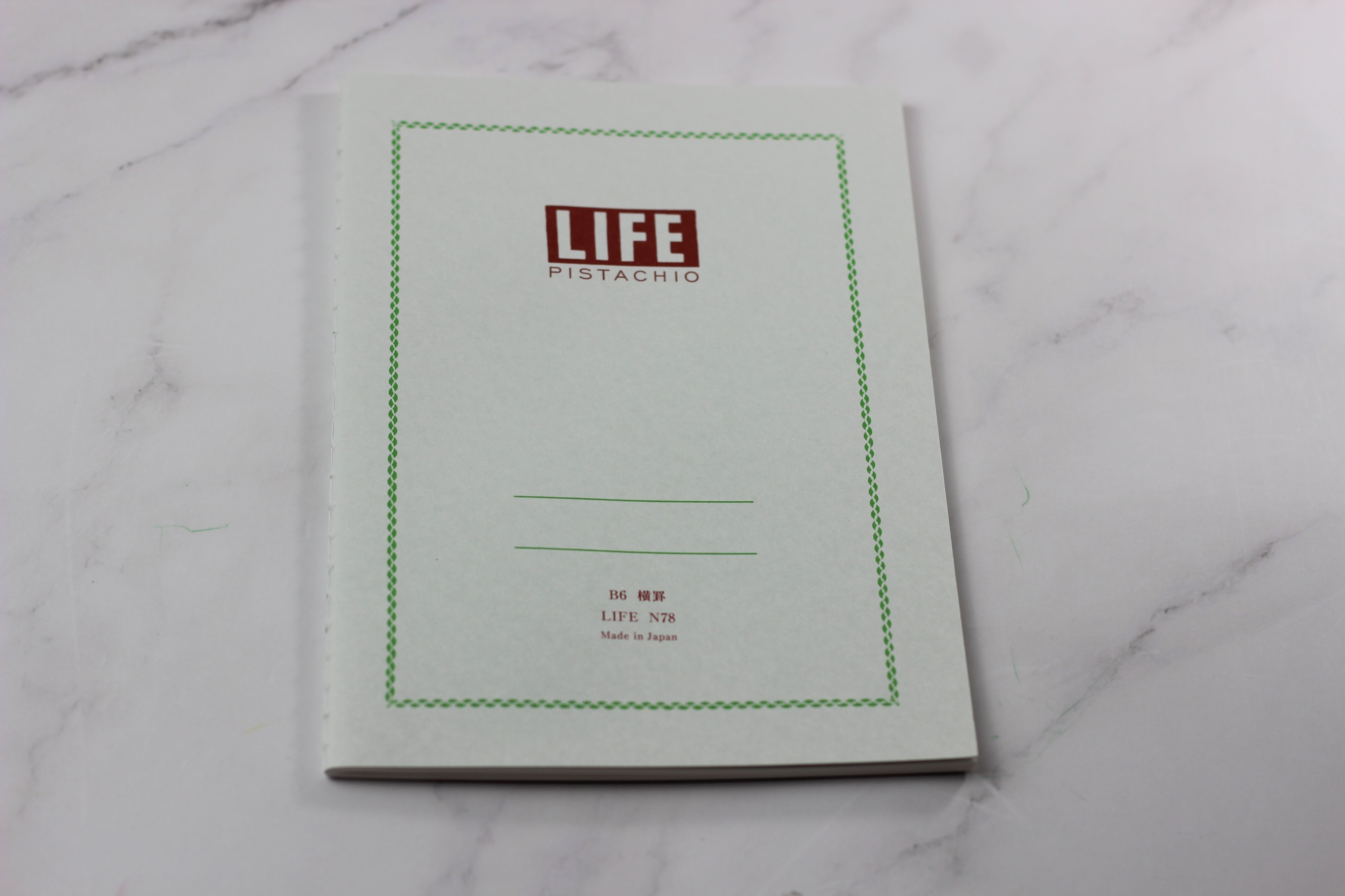 LIFE Pistachio Note 128 x 182mm 7mm B6 Ruled