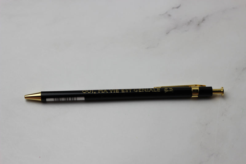 MK Ballpoint Pen Drawing Heart Black