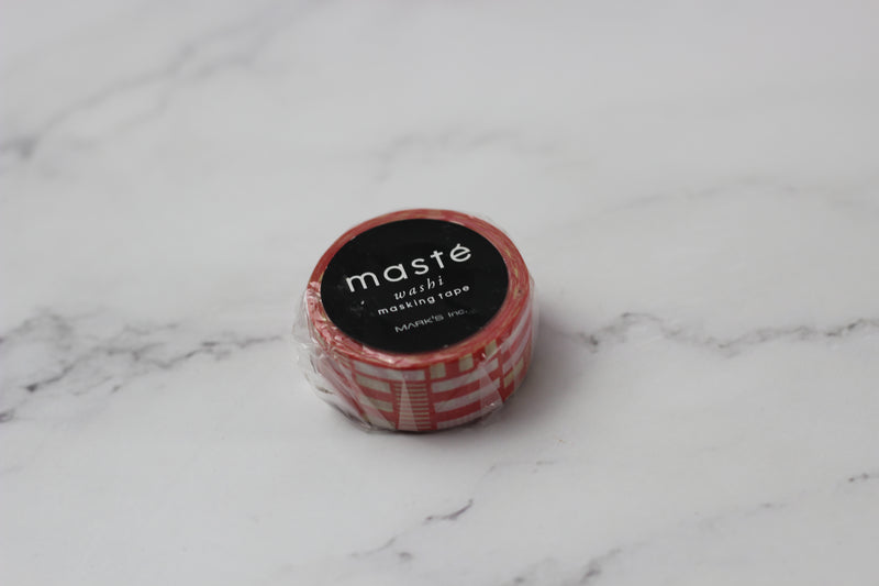 MK Masking Tape Pattern Multi Stripe Pink
