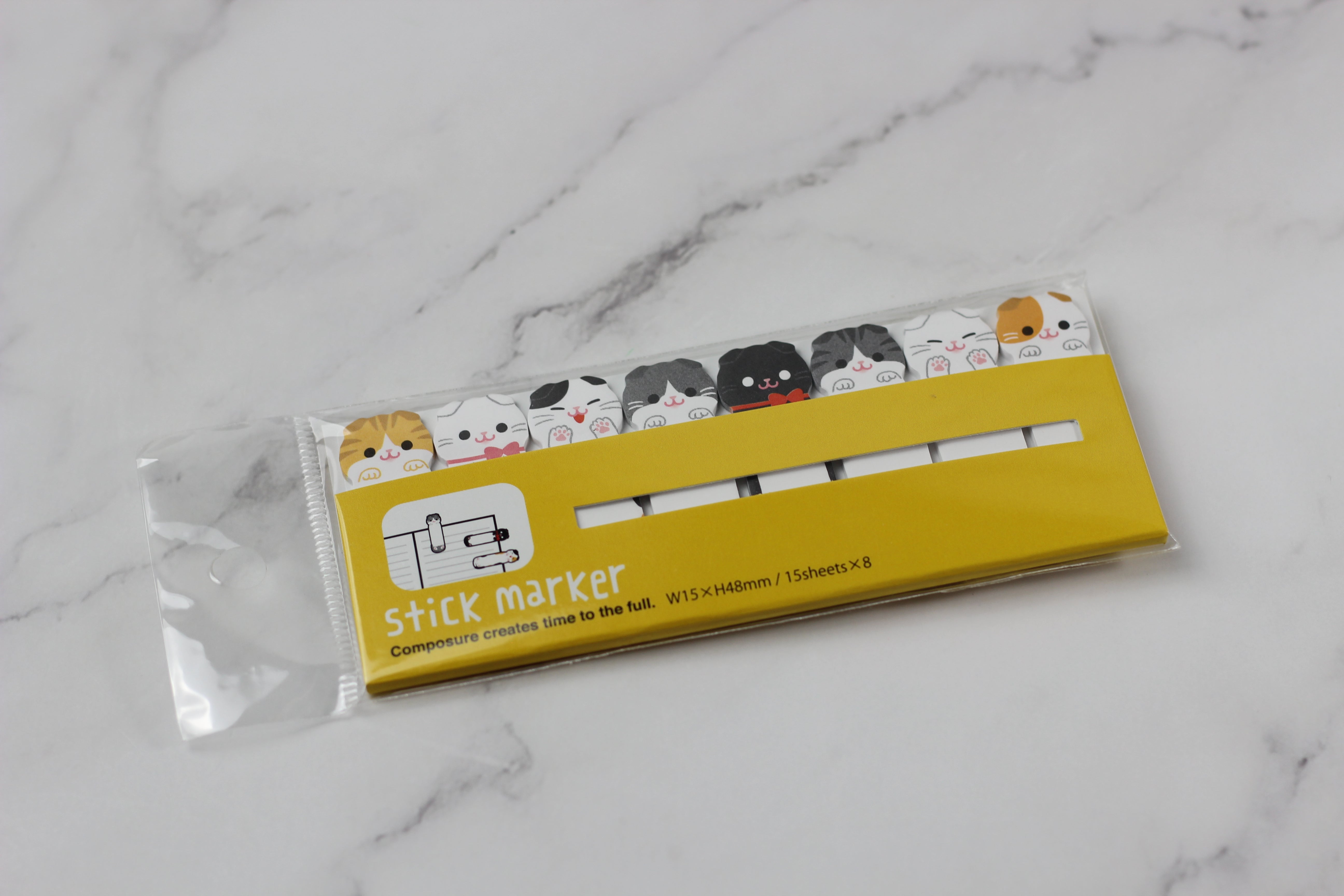 JP Stick Marker Sticky Note Scottish Fold