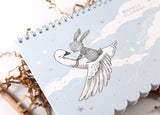 WHIMSY WHIMSICAL Weekly Planner Rabbit & Swan